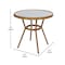 Flash Furniture Bordeaux French Bistro 31.5in. Tbl, Nvy and Wht PE Rattan, Glss Top w/2 Stck Chairs - Natural Frme SDA-AD641012-80-2001-NVYWH-NAT-GG - alternate 7